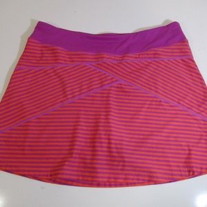 Title Nine Tennis Skort Orange Purple sz 12/14